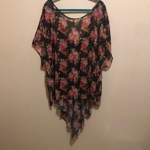 Floral Sheer Blouse